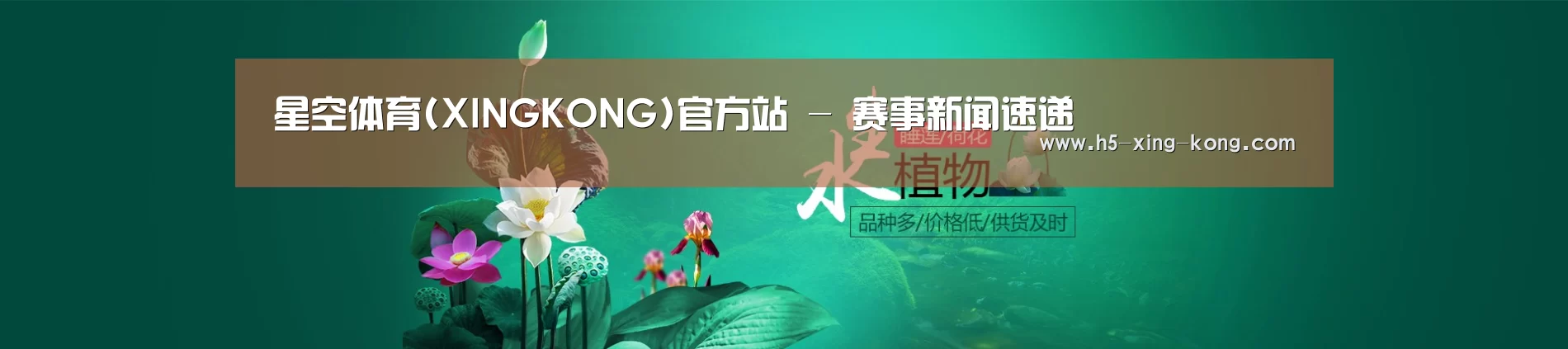 鲜花水草花卉网站模板